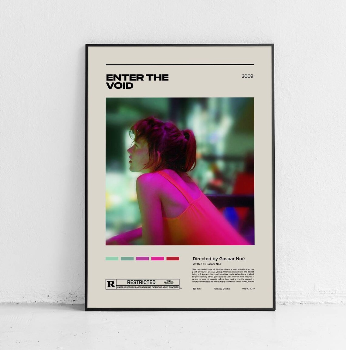 Enter the Void / Gaspar Noé / Minimalist Movie Poster Print / Mid ...