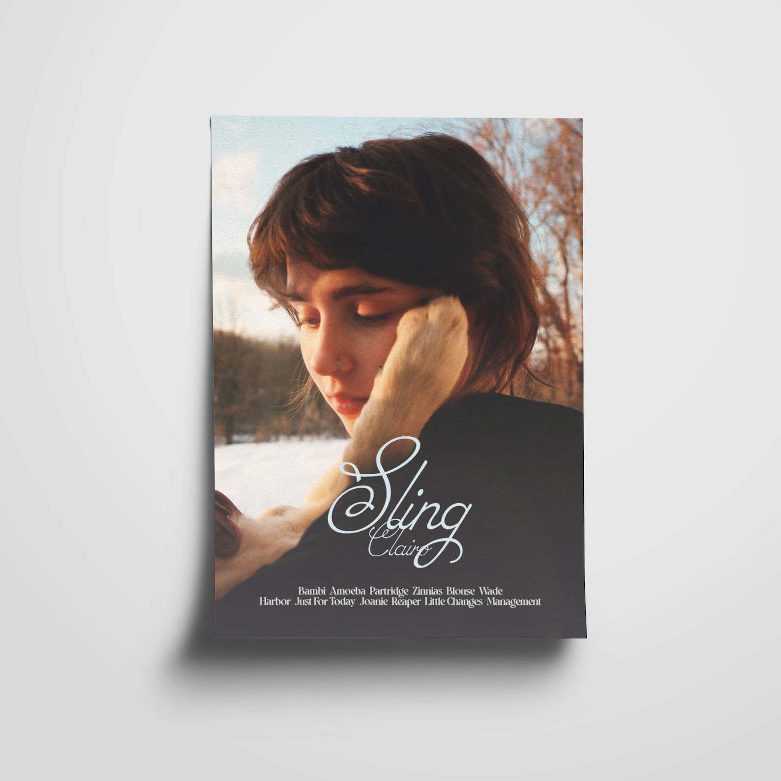 Clairo / Sling / Album Tracklist / Poster Print / Minimal / Wall Art ...