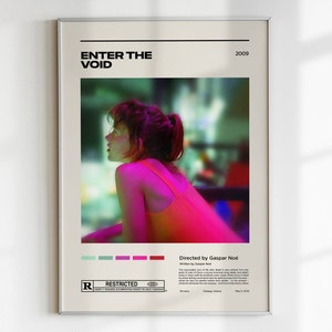 Enter the Void / Gaspar Noé / Minimalist Movie Poster Print / Mid Century / Custom Posters / Gift Idea