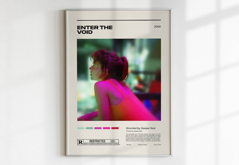 Enter the Void / Gaspar Noé / Minimalist Movie Poster Print / Mid ...