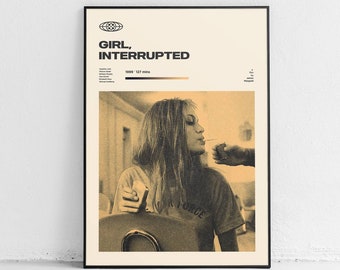 Girl, Interrupted / Mid Century Movie Poster / Minimal / Wall Art / Apartment Posters / Bedroom Posters /