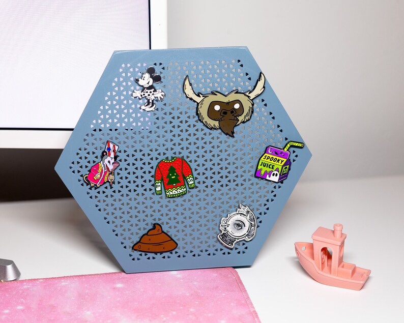 Enamel Pin Board Display for Pin Collectors hexagon Wall Etsy