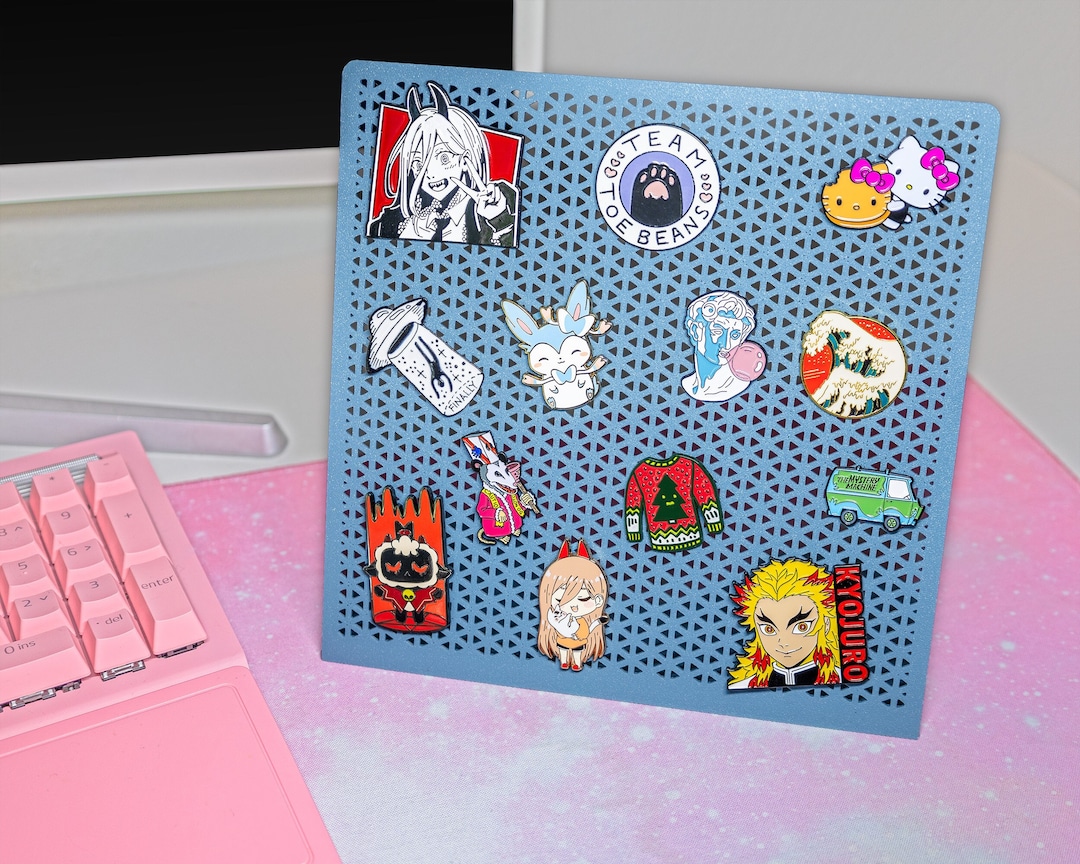 Enamel Pin Board Display for Pin Collectors XL Desktop & Shelf Enamel