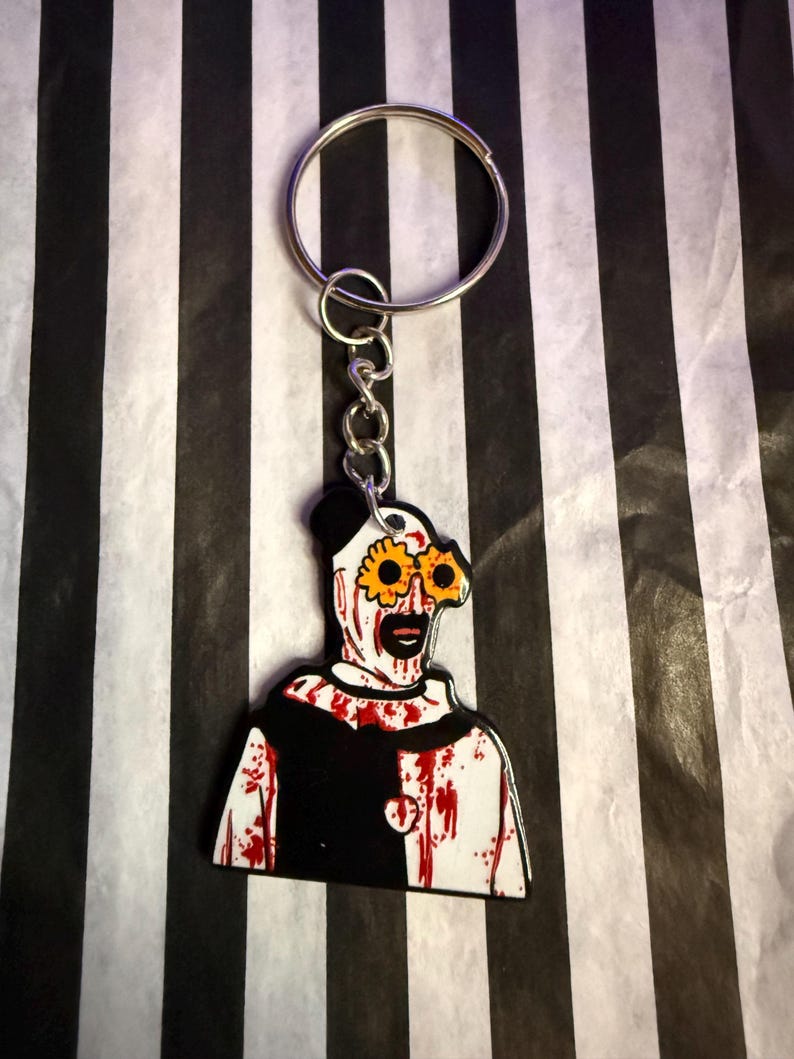 Terrifier Art the Clown With Sunflower Glasses Halloween Acrylic ...