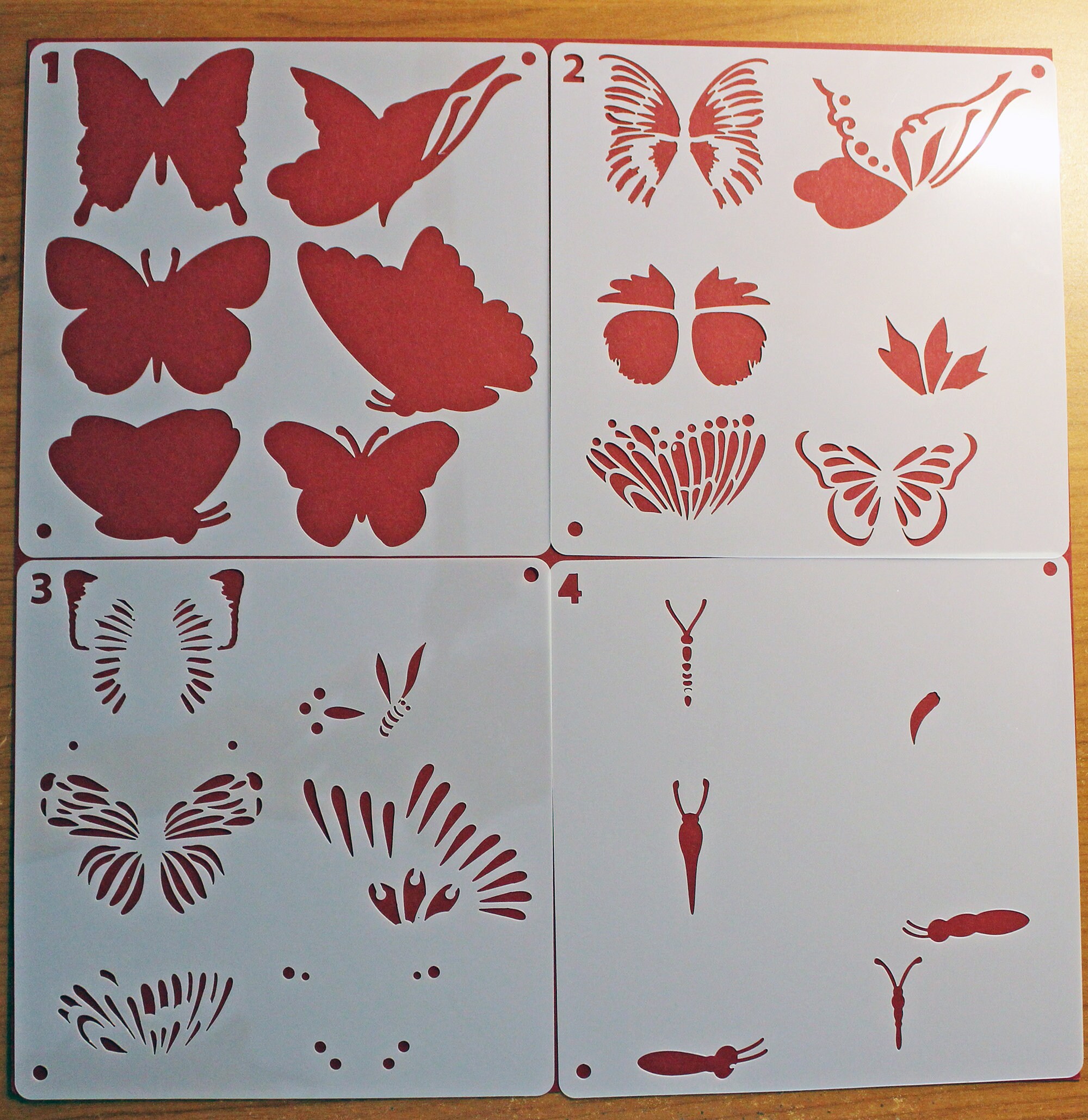 Layered Butterflies Stencil With Cutting Dies Scrapbooking Etsy