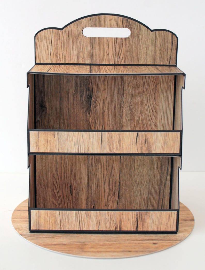 File Shelf Rack Revoling Revolving Shelves. Digital Cutting File for Cricut, Scanncut and ...