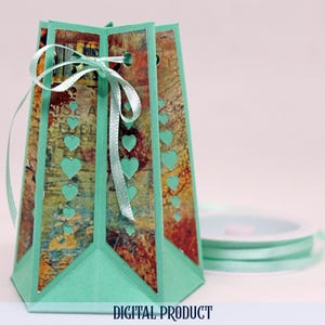 Pentagon Box Cutting Files: SVG, EPS, DXF Silhouette Studio