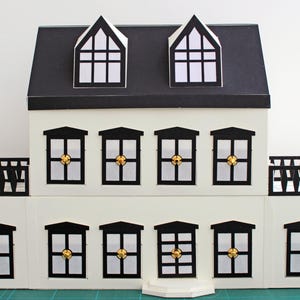 3D house or advent calendar. Digital cutting file for Cricut, Scanncut and Silhouette Cameo.