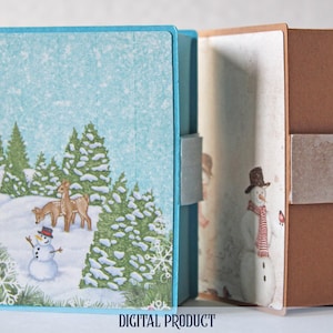 Book Box Cutting Files: SVG, EPS, DXF Silhouette Studio