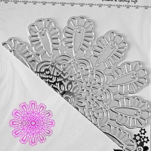 Matrice de dorure à chaud pour dentelle, scrapbooking, gaufrage, cartes, album