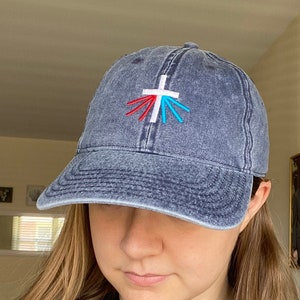 Casquette de baseball brodée Divine Miséricorde - Casquette papa réglable catholique