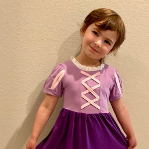 Rapunzel Soft Cotton Play Dress Etsy UK