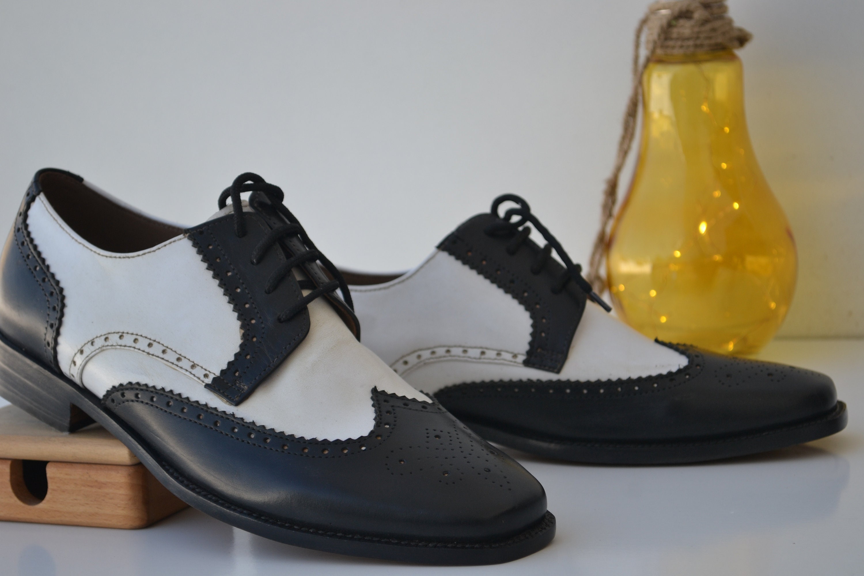 White sole brogues store