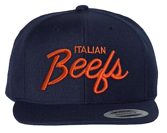Italian Beefs Flat Bill Snapback Hat