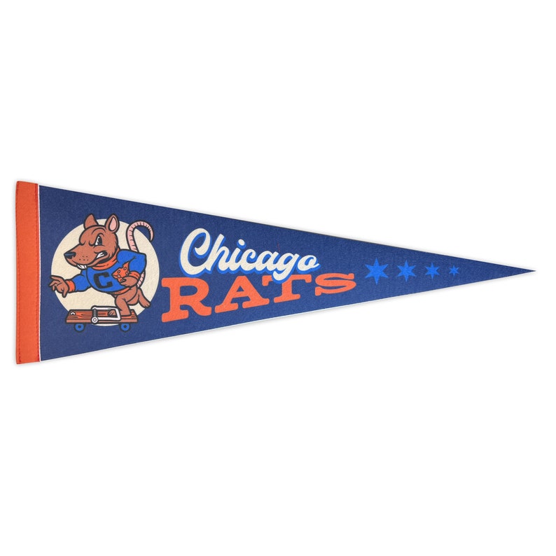 Chicago Target Rats Sticker Chicago Rats Pennant - Etsy