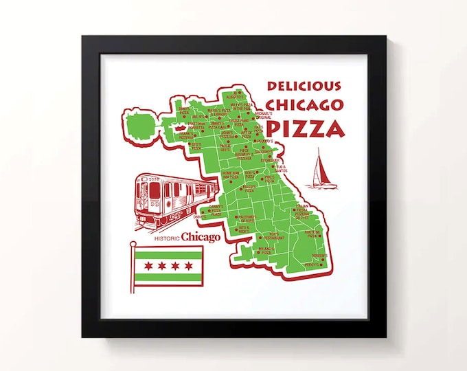 Delicious Chicago Pizza Print