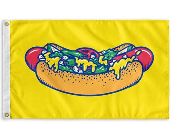 Chicago Hot Dog Flag