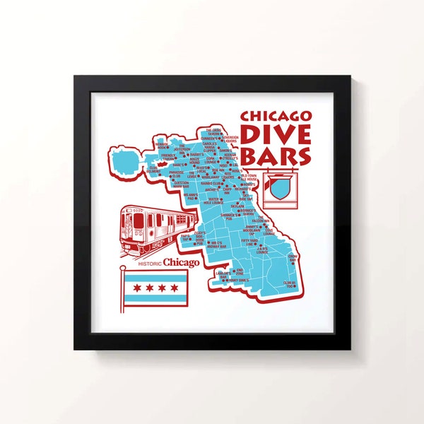 Chicago Dive Bars Print