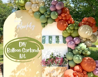 Balloon garland DIY kit Locally grown, Farmer's market Baby in Bloom, Pumpkin, Wild One, Baby Shower, Birthday, Bridal shower balloon arch