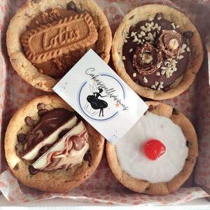 Deep Dish Cookies - Thick Cookies - Treat Box - Thoughtful Birthday Gift - Special Gift for a Friend - Personalised cookies