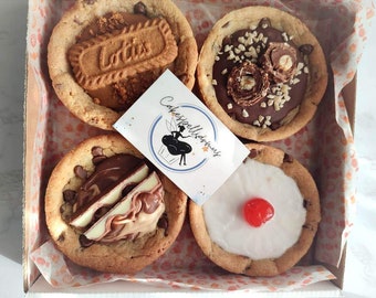 Deep Dish Cookies - Thick Cookies - Treat Box - Thoughtful Birthday Gift - Special Gift for a Friend - Personalised cookies