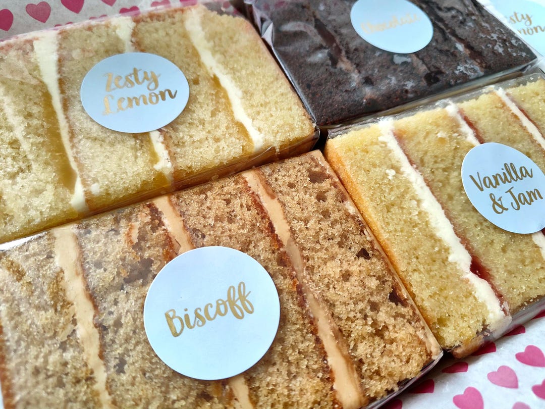Letterbox Cake Slices - Birthday Cake - 4 Cake Slices - Birthday
