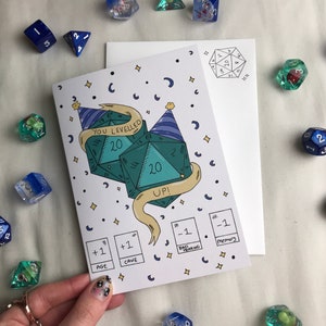 DnD Birthday Card// Funny Nerdy Birthday Card / D&D card /  A6