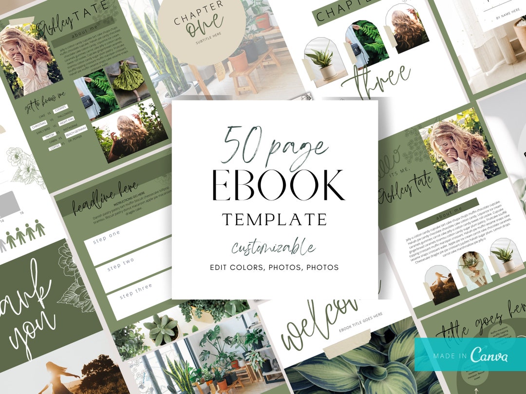 Ebook Template, Ebook Template Canva, Ebook Cover, Ebook Cover Design ...