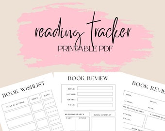 reading tracker | book review | book rating | reading notes | reading log | reading planner | book journal