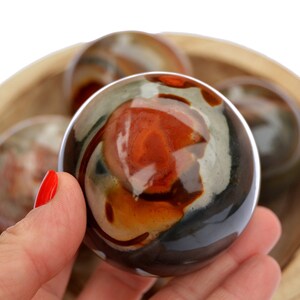Polychrome Jasper Crystal Sphere (40mm - 65mm), Desert Jasper Ball, Meditation Crystals, Wholesale Availibity