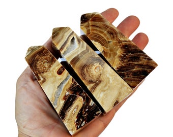 Chocolate Calcite Tower (180g - 500g), Natural Brown Calcite Obelisk, Root Chakra Crystals