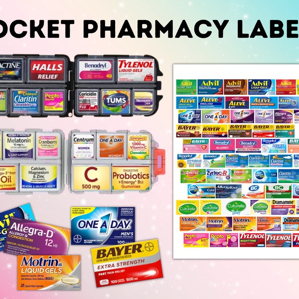 Printable Medication Labels Etsy Printable medication labels etsy