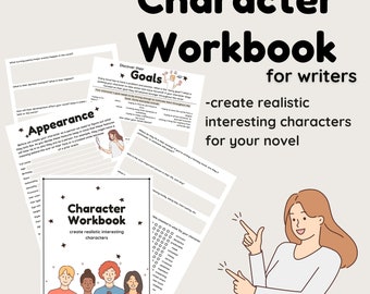 Character Workbook for Writers || Template for Writers || NaNoWriMo 2023|| GoodNotes Template for Writers || Aesthetic GoodNotes Template