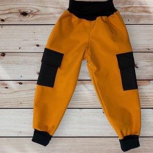 Pants Softshell fleece. Softshell. Pants waterproof. Softshell pants for kids. Outdoor pants. Rain trousers. Size 74-140 zdjęcie 1