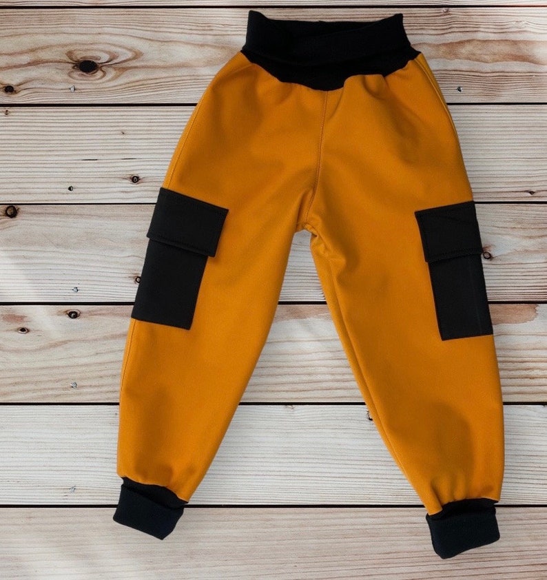 Pants Softshell fleece. Softshell. Pants waterproof. Softshell pants for kids. Outdoor pants. Rain trousers. Size 74-140 zdjęcie 1