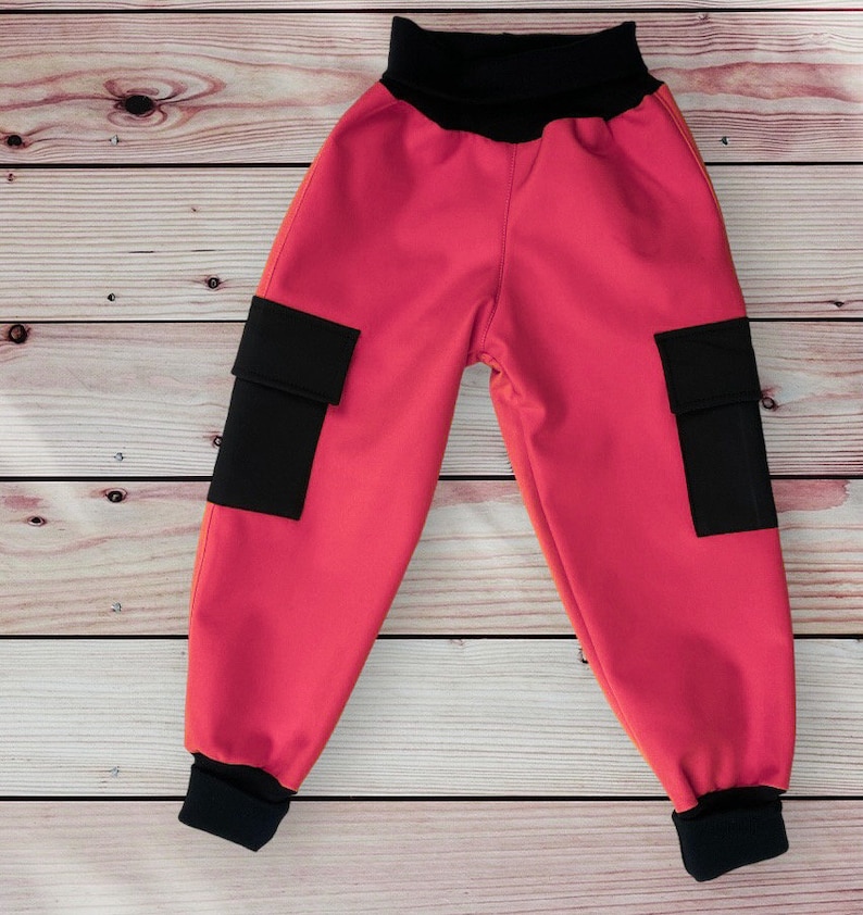 Pants Softshell fleece. Softshell. Pants waterproof. Softshell pants for kids. Outdoor pants. Rain trousers. Size 74-140 Pink