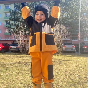 Pants Softshell fleece. Softshell. Pants waterproof. Softshell pants for kids. Outdoor pants. Rain trousers. Size 74-140 zdjęcie 2