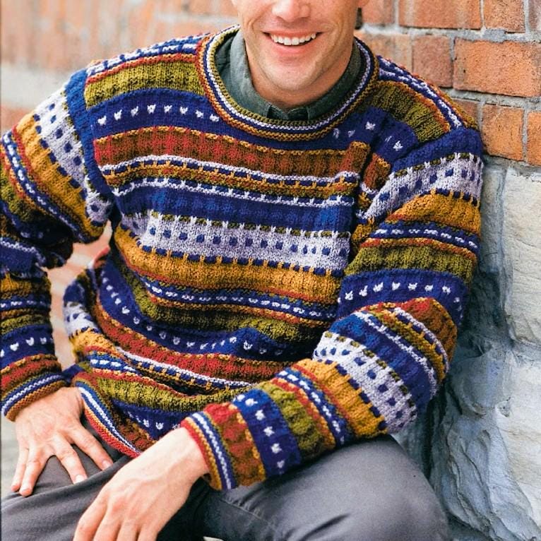 90s Knit Sweater - Etsy