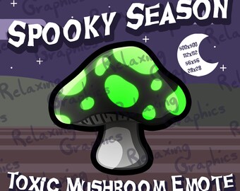 Giftpilz Statik Emote für die gruselige Jahreszeit! Für Twitch, Discord, Youtube