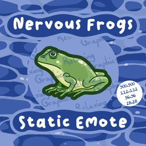 Sitting Frog Static Emote for Twitch, Discord, Youtube