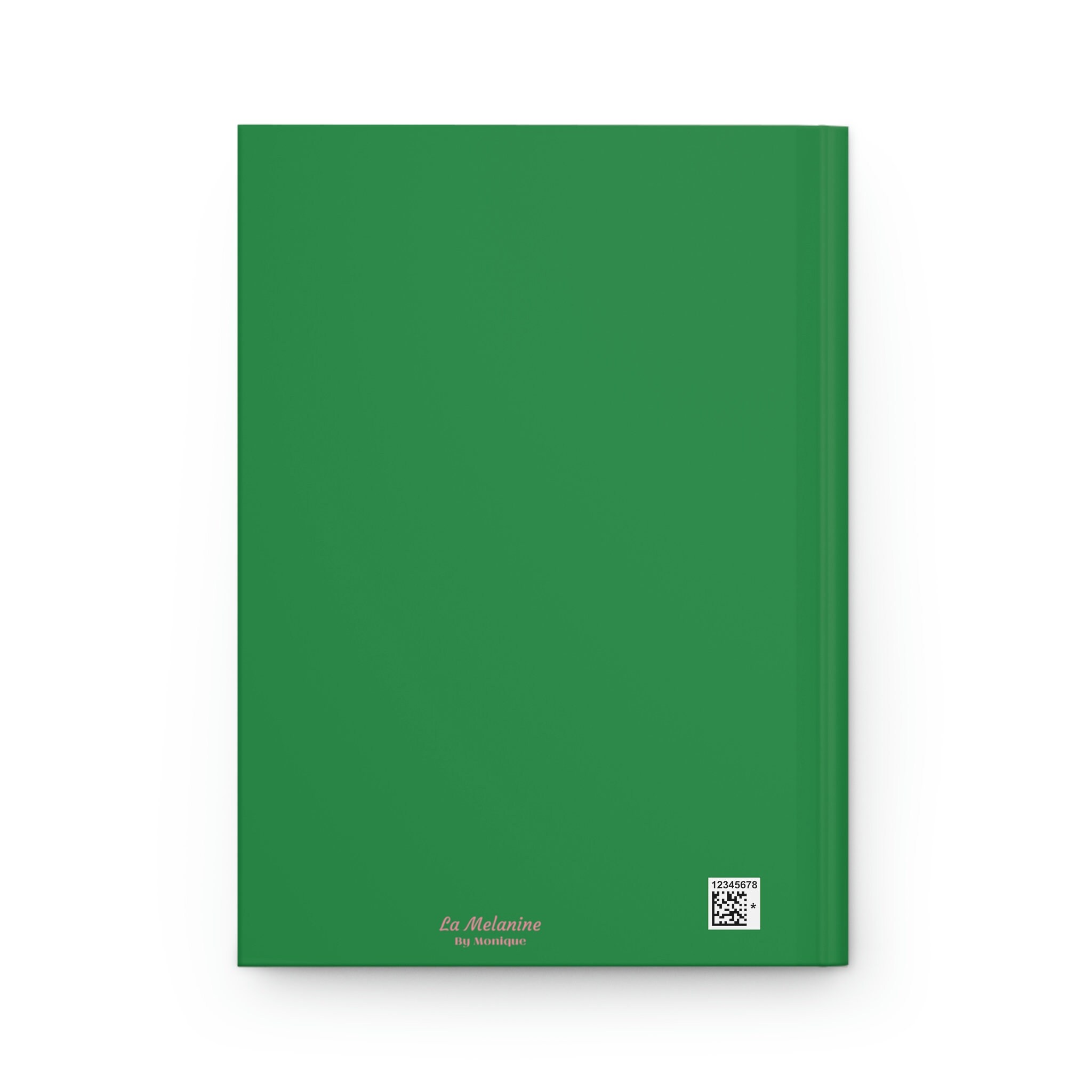 Personalisiert (Grüner Einband/Rosa Kleid Soror) Hardcover-Tagebuch matt | Tagebuch | Rosa und Grün | 1908 | AKA inspiriert | Sorority-Geschenke