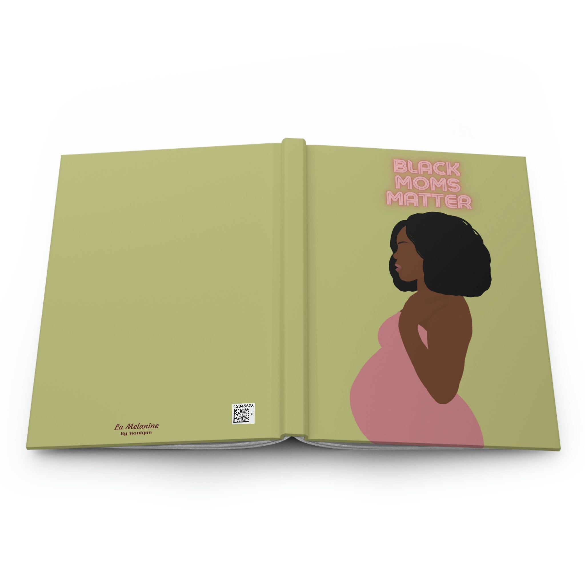 Schwarze Mütter sind wichtig – Hardcover-Tagebuch, matt | Tagebuch | Inspirierende Botschaft | Kunstdesign für schwarze Frauen