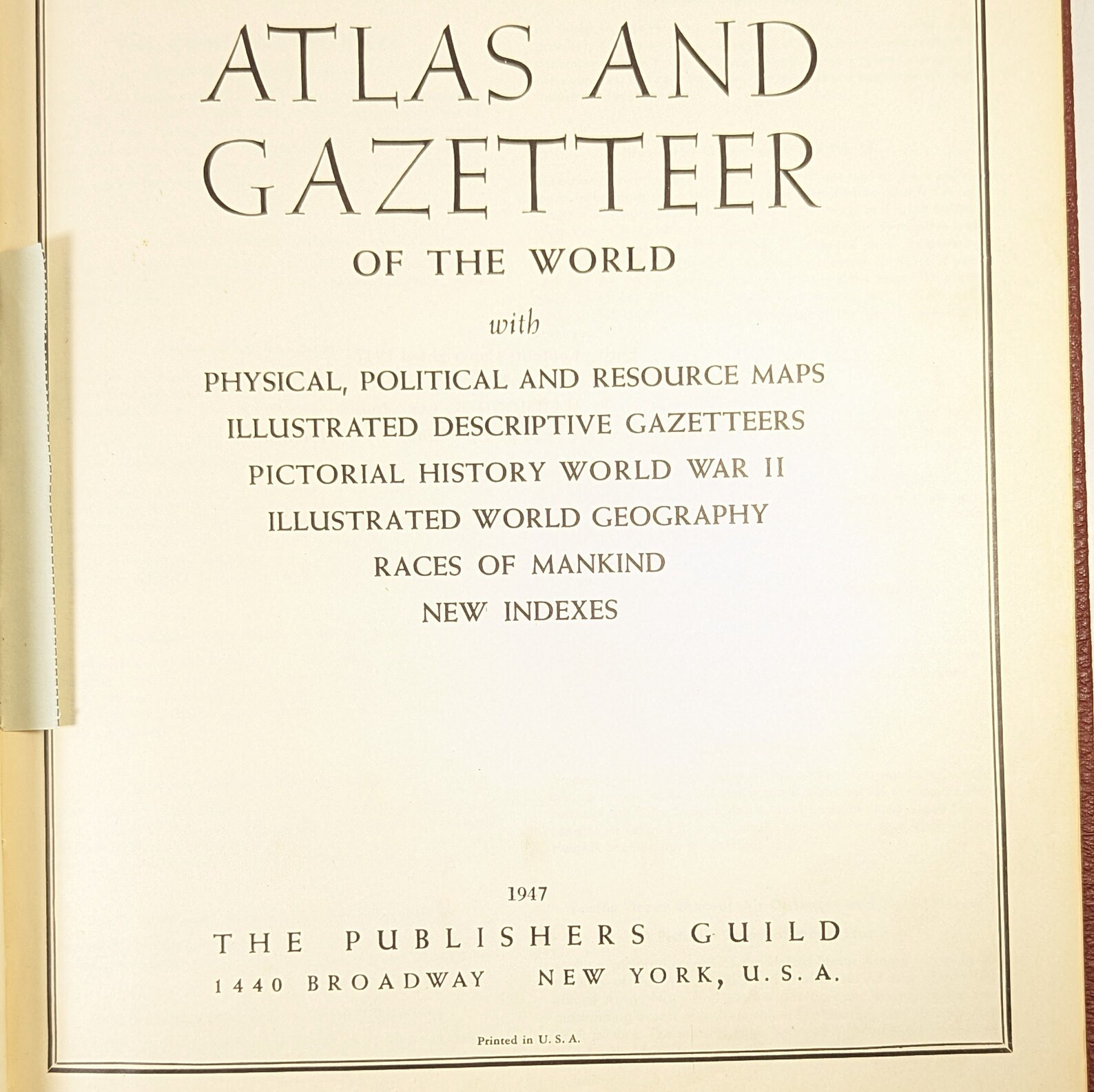 1947 Hammonds Superior Atlas and Gazetteer of the World Self Etsy