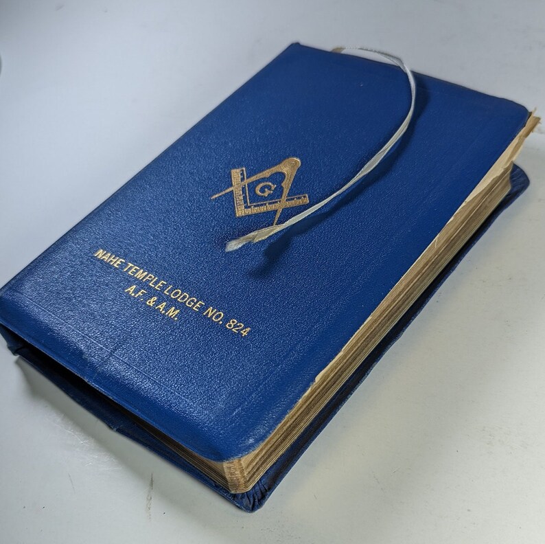 King James Masonic Edition Holy Bible Vintage 1950s GOOD Etsy