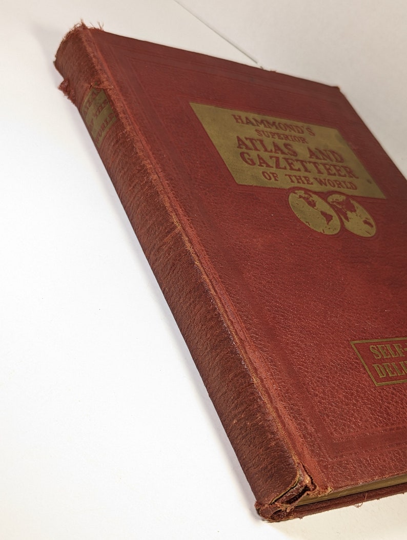 1947 Hammonds Superior Atlas and Gazetteer of the World Self Etsy