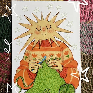 sunny crochet print!