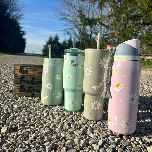 Floral Owala Water Bottle Etsy