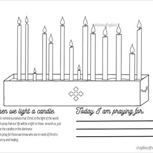 Church Candles Printable