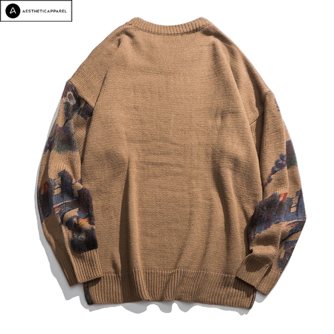 Japanese Sweater Women Print Knitted Sweater Vintage Etsy