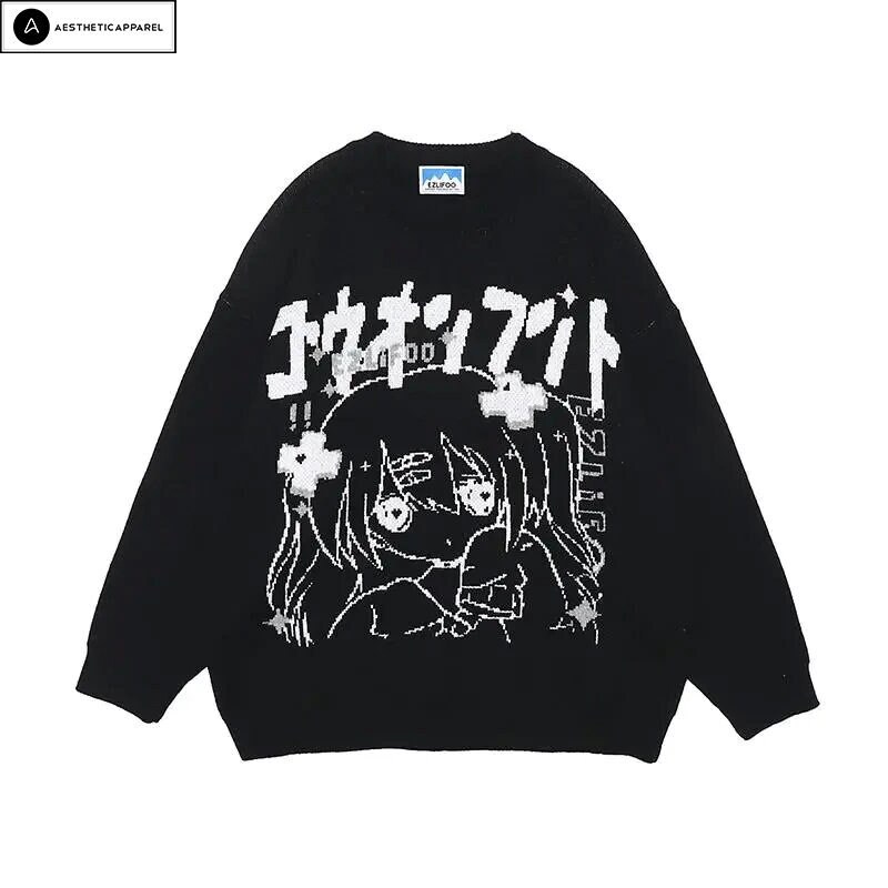 Smile Anime Knit Sweater